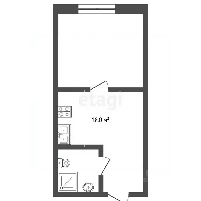 1-к кв. Ставропольский край, Ессентуки Баталинская ул. (45.8 м) - Фото 2