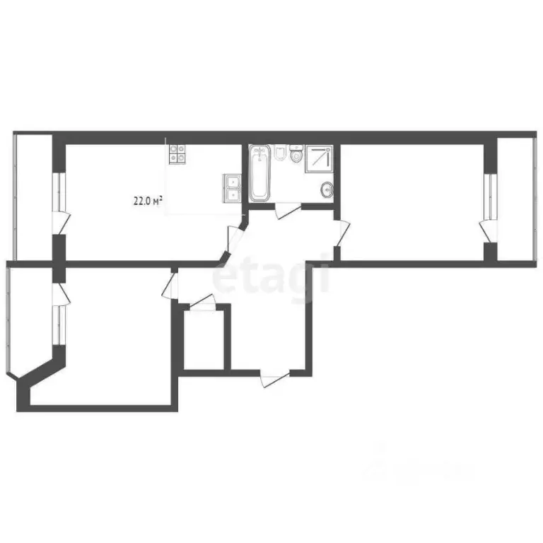 2-к кв. Краснодарский край, Анапа Таманская ул., 24 (105.5 м) - Фото 2