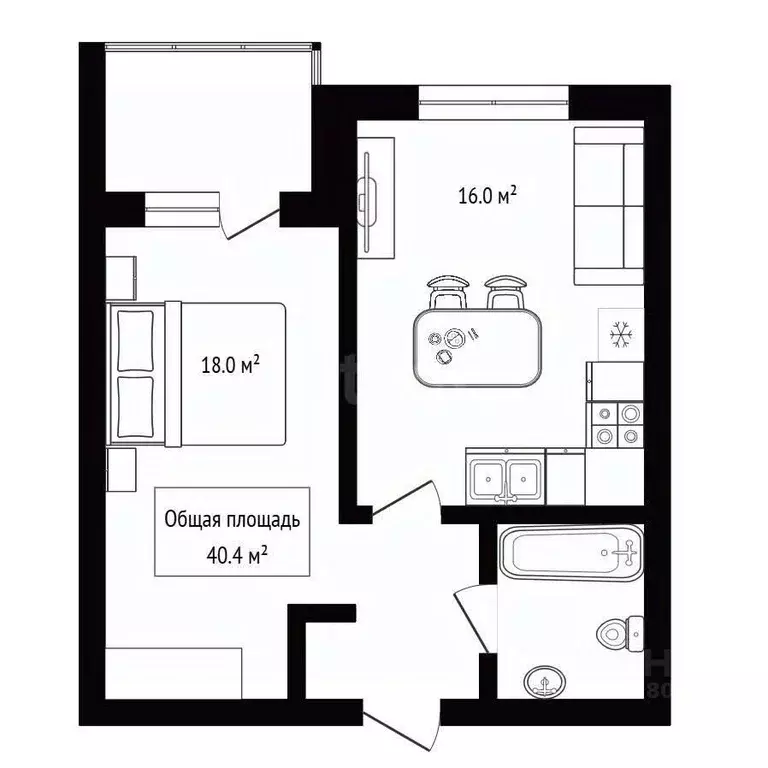1-к кв. Новосибирская область, Новосибирский район, Мичуринский ... - Фото 2
