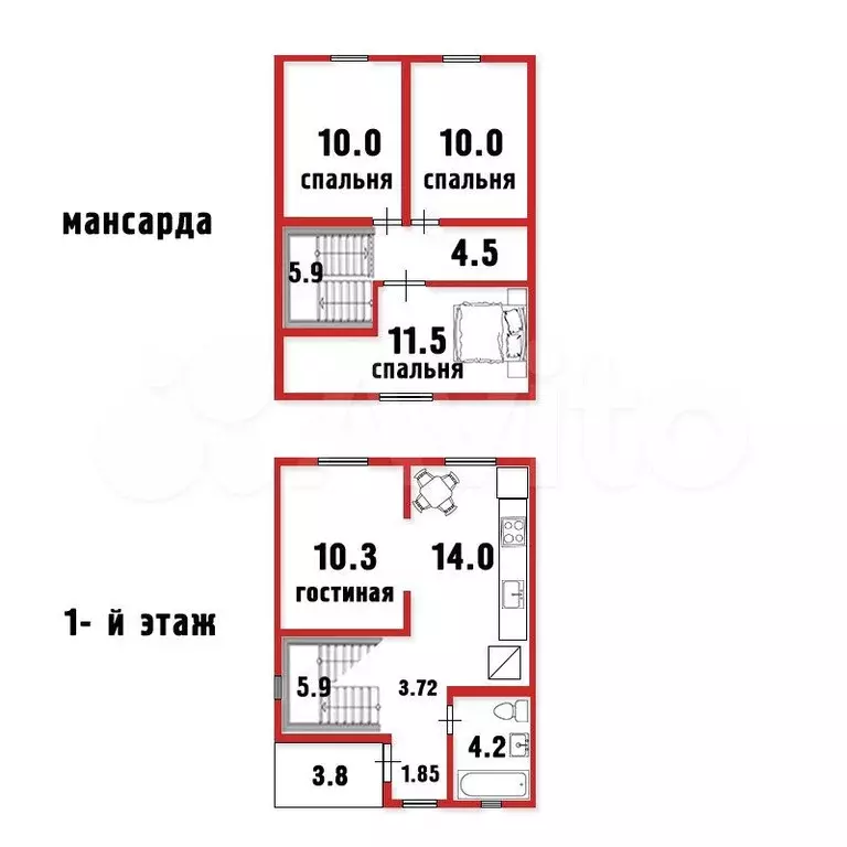 дом 80,3 м на участке 6,3 сот. - Фото 1