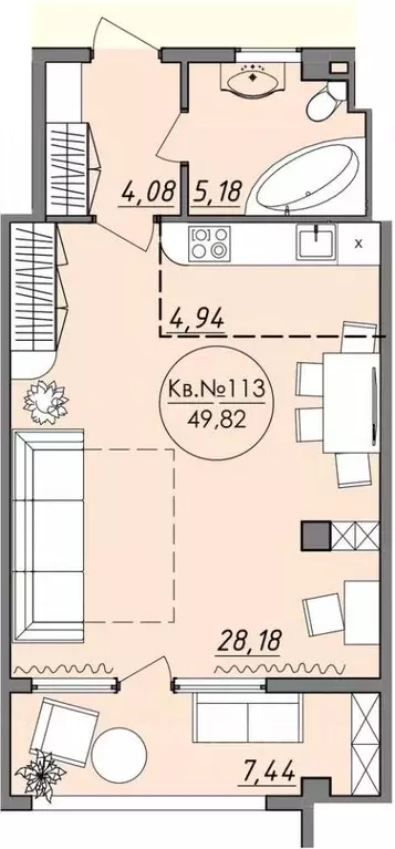 1-к кв. Крым, Ялта муниципальный округ, Восход пгт ул. Наташинская, 2Ж ... - Фото 1
