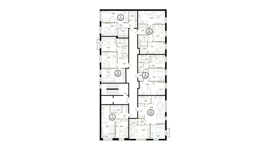 2-комнатная квартира: Тюмень, улица Александра Звягина, 10 (59.3 м) - Фото 1
