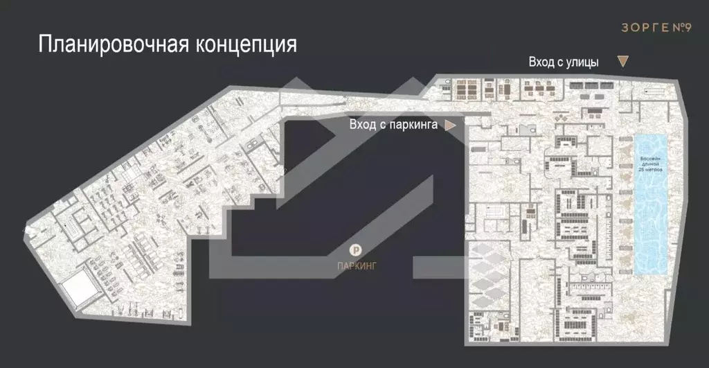 Помещение свободного назначения в Москва Зорге 9 жилой комплекс, 9Ас8 ... - Фото 2