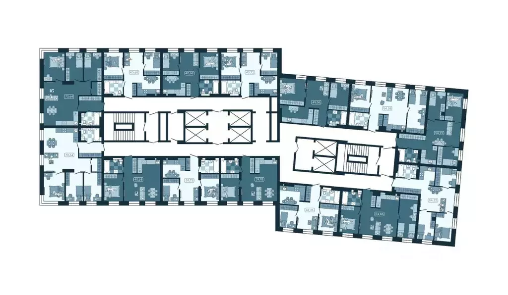 2-к кв. Приморский край, Владивосток ул. Борисенко, 100Кс1 (40.68 м) - Фото 2