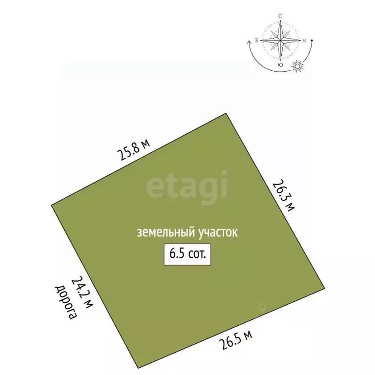 Участок в Саха (Якутия), Якутск проезд Озерная Чайка (6.48 сот.) - Фото 1