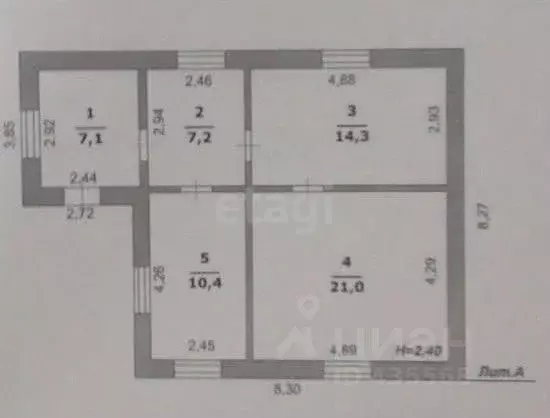 Дом в Белгородская область, Новый Оскол ул. Песчаная, 13 (60 м) - Фото 2