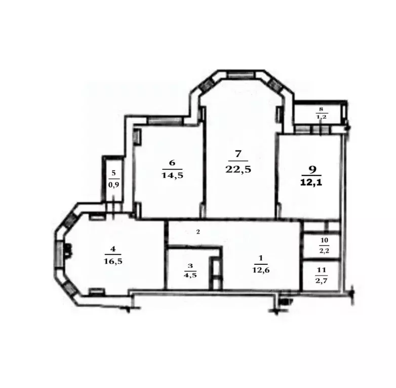 3-к кв. Московская область, Электросталь ул. Захарченко, 7А (91.2 м) - Фото 2