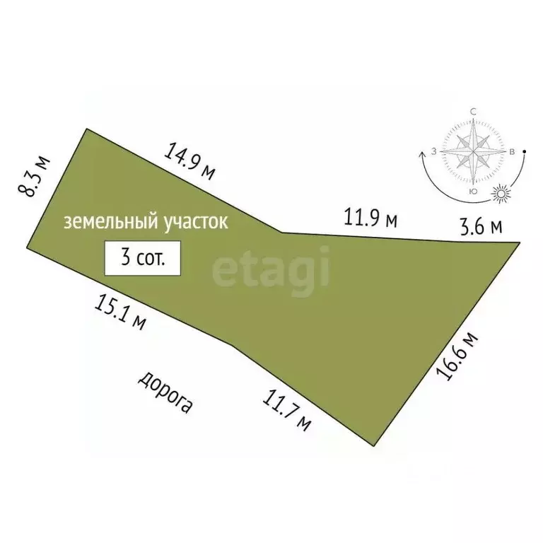 Участок в Крым, Ялта муниципальный округ, Гаспра пгт ш. ... - Фото 2