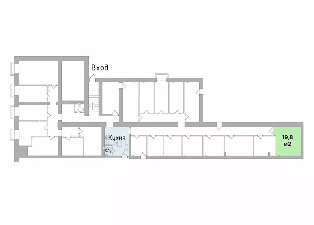 Помещение свободного назначения (19.8 м) - Фото 1