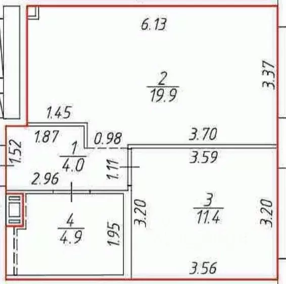 1-к кв. Санкт-Петербург ул. Челюскина, 10 (40.2 м) - Фото 2