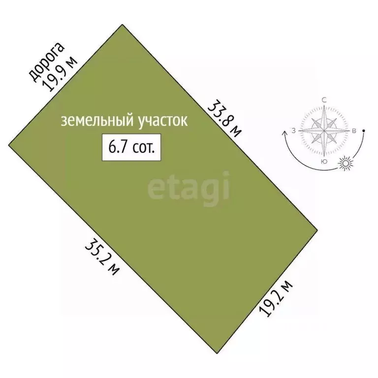 Участок в Крым, Феодосия Инвалидов Ручеек СПК, ул. Ореховая (6.69 ... - Фото 2