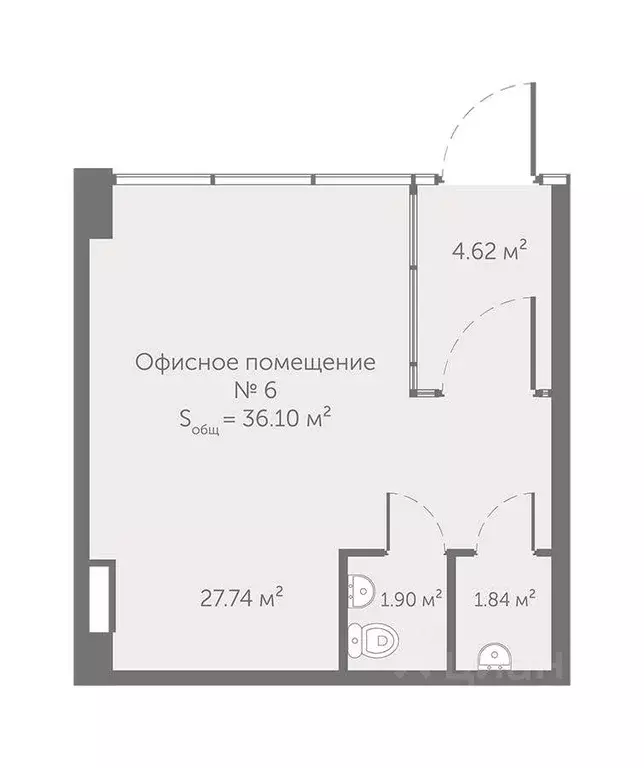 Помещение свободного назначения в Санкт-Петербург Комендантский ... - Фото 0