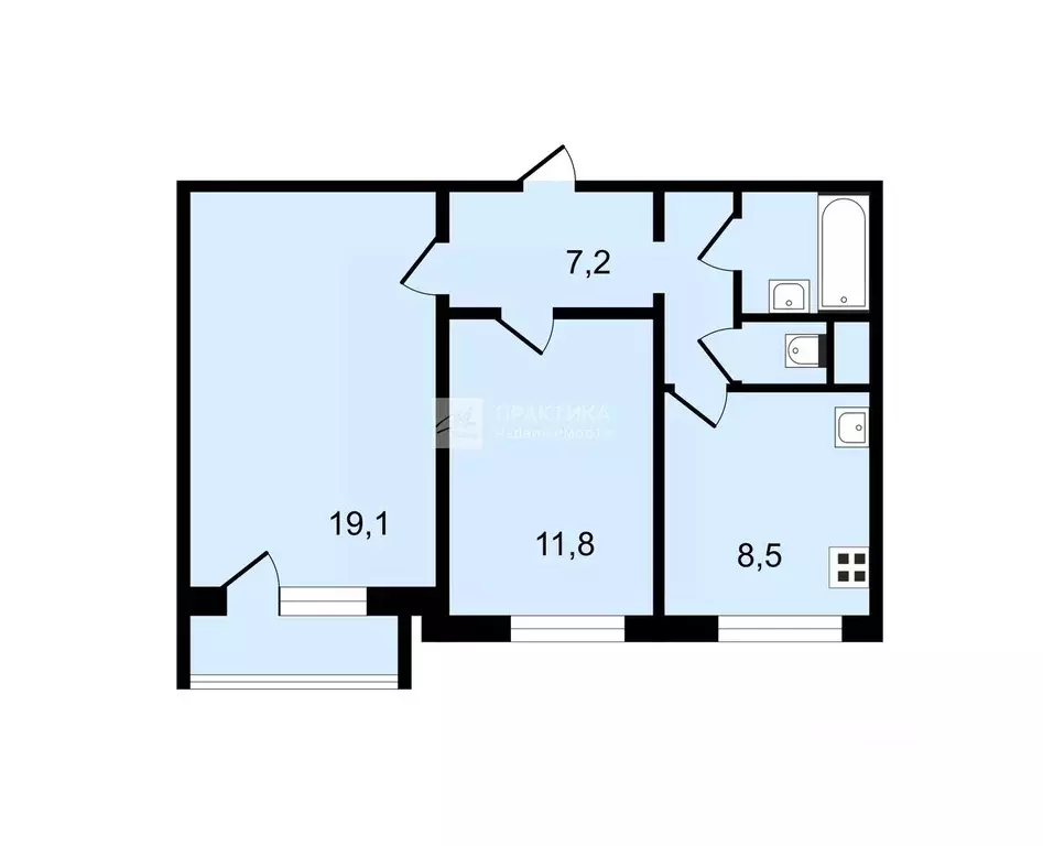 2-к кв. Москва ул. Твардовского, 23 (52.0 м) - Фото 1