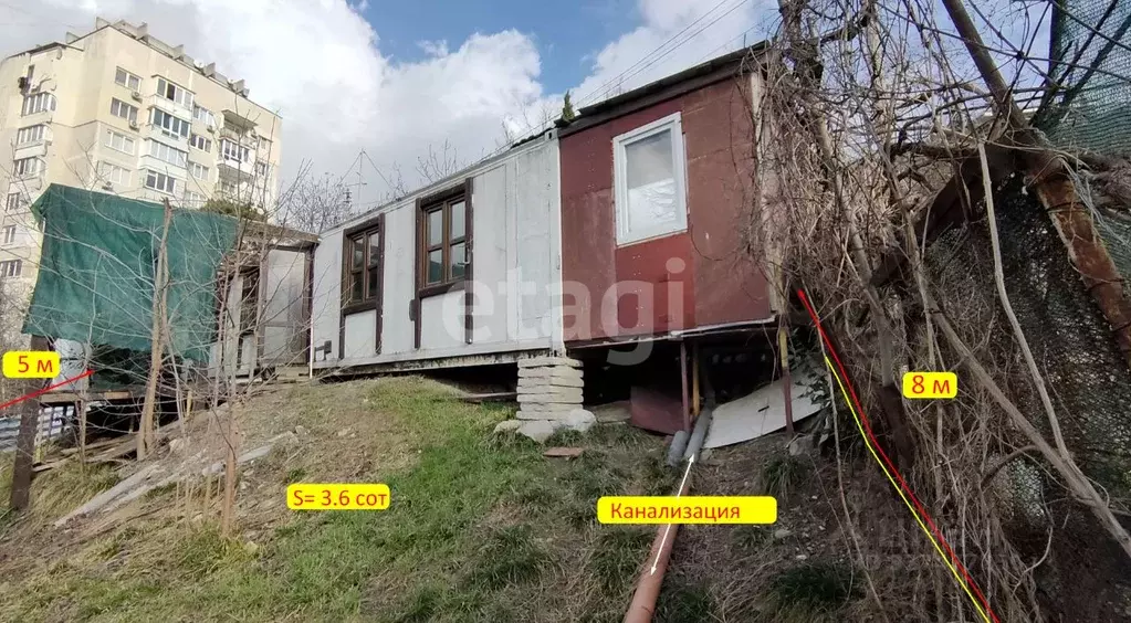 Участок в Крым, Ялта проезд Бакунинский (3.6 сот.) - Фото 2