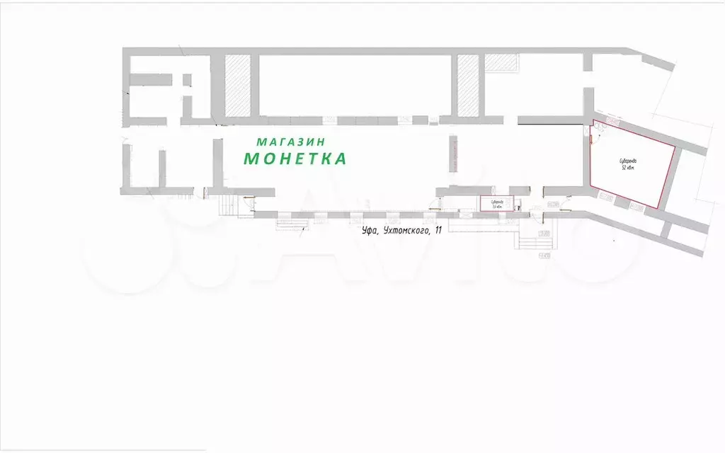 Помещения 3,6 м и 52 м на трафике - Фото 0