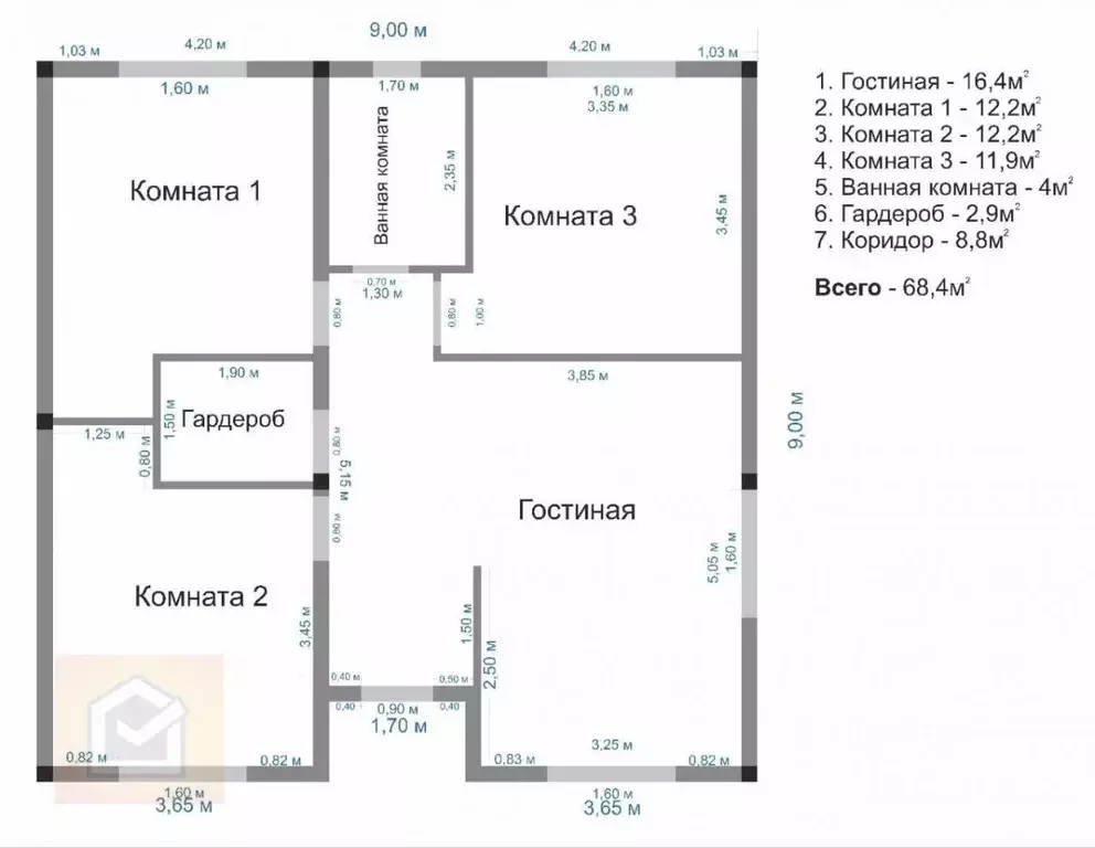 Дом в Севастополь Миндальный СТ,  (81 м) - Фото 0