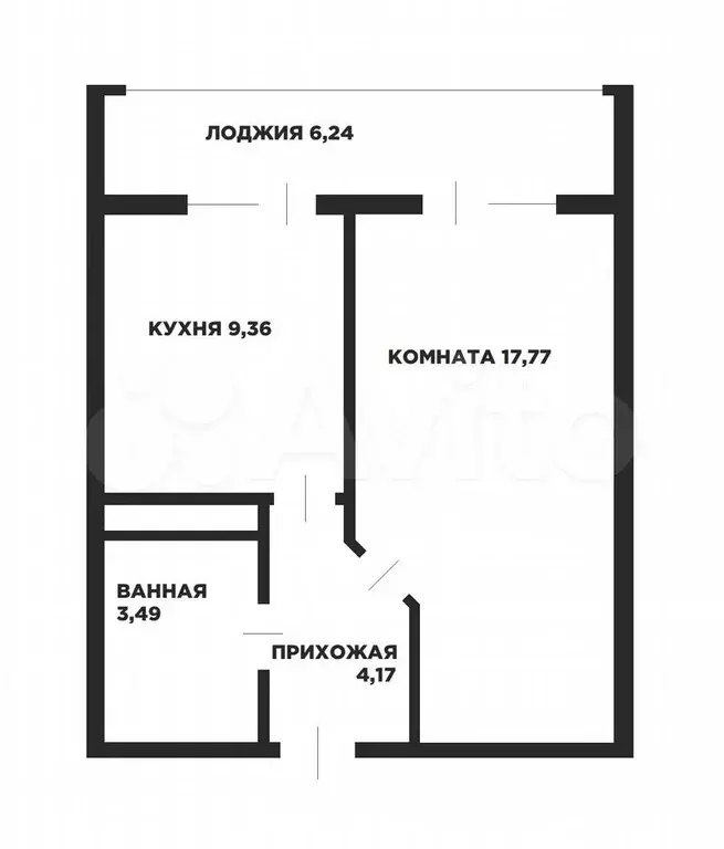1-к. квартира, 41 м, 9/18 эт. - Фото 0