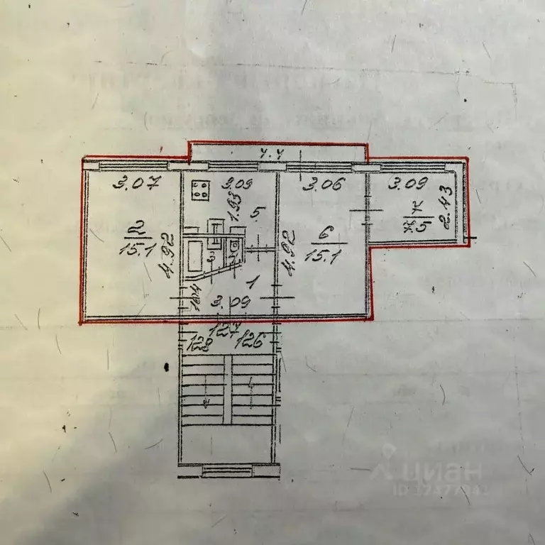 3-к кв. Санкт-Петербург Альпийский пер., 20 (52.0 м) - Фото 2