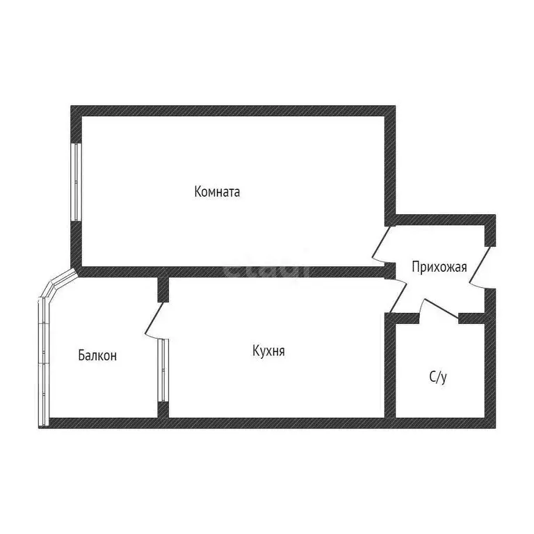 1-комнатная квартира: Краснодар, улица Кирилла Россинского, 3/1 (32.8 ... - Фото 0