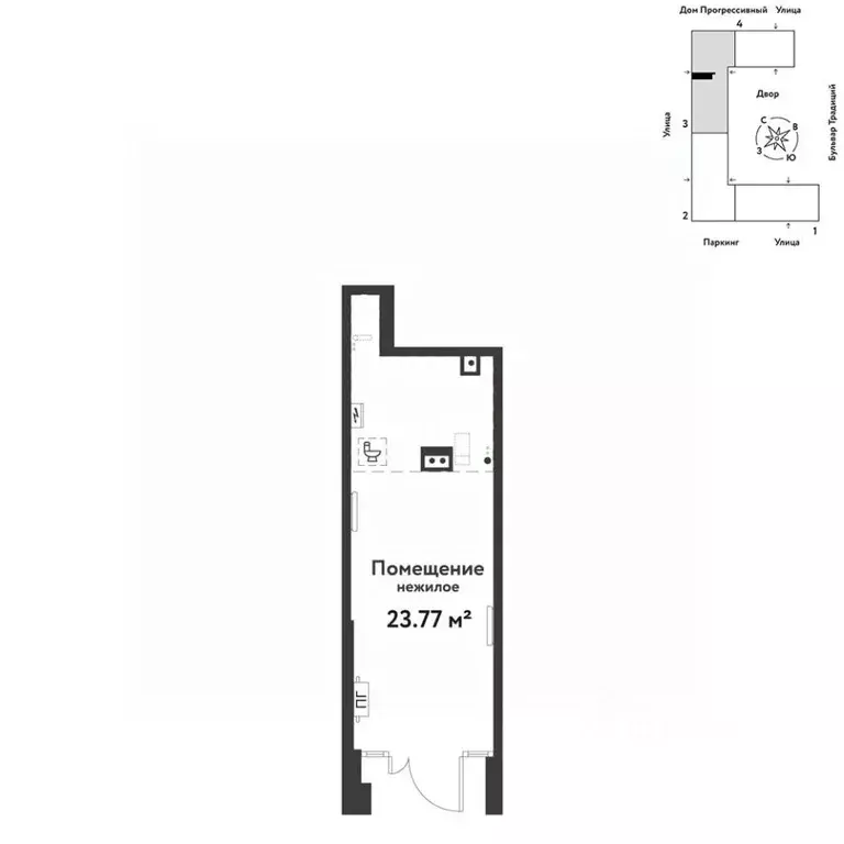 Торговая площадь в Тюменская область, Тюмень ул. Андрея Кореневского, ... - Фото 1