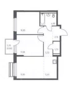 2-к кв. Московская область, Одинцовский городской округ, с. Лайково, ... - Фото 2