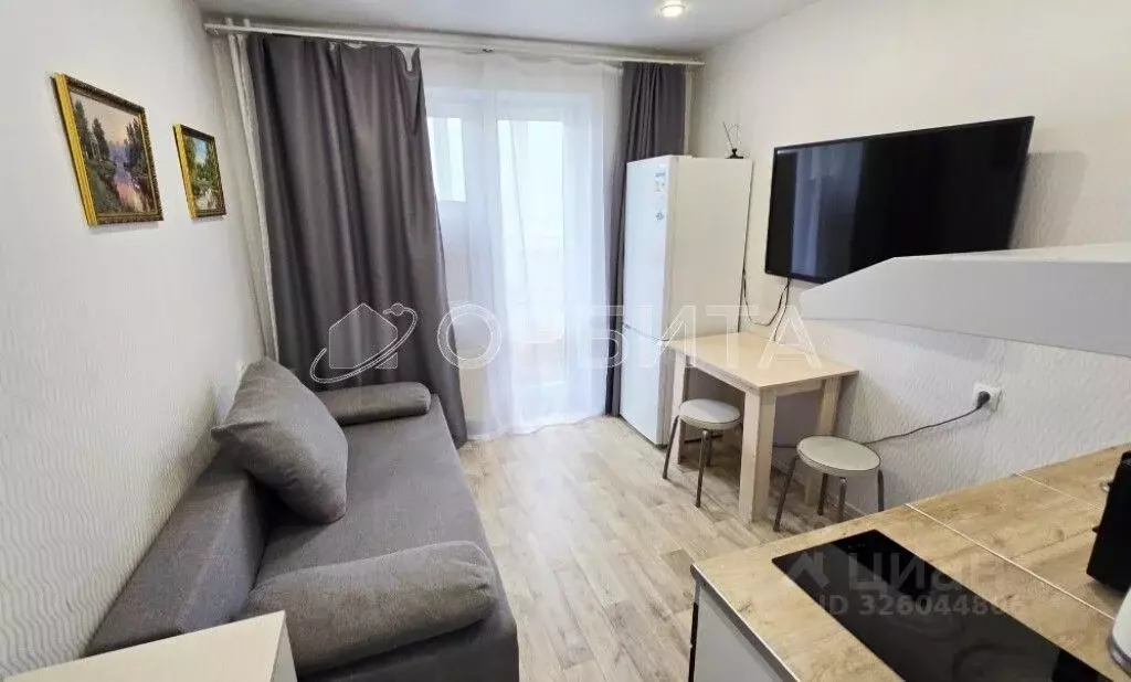 Студия Тюменская область, Тюмень ул. Новоселов, 107к2 (15.0 м) - Фото 1