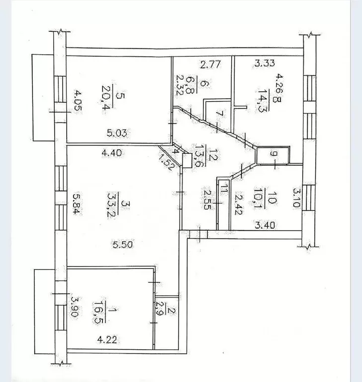 4-к кв. Кемеровская область, Кемерово ул. Орджоникидзе, 3 (122.0 м) - Фото 0