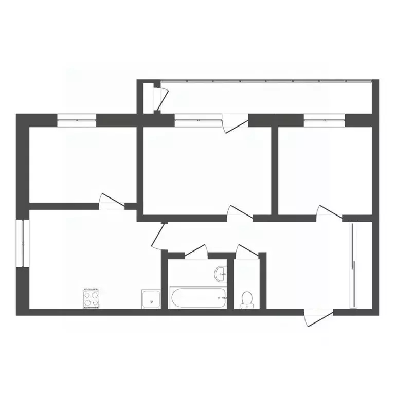 3-к кв. Тюменская область, Тюмень ул. Монтажников, 2 (62.8 м) - Фото 1