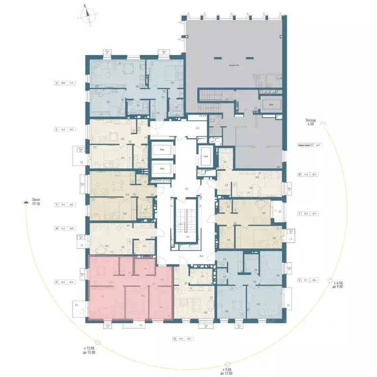 3-к кв. Башкортостан, Уфа Родина Парк жилой комплекс (66.4 м) - Фото 2