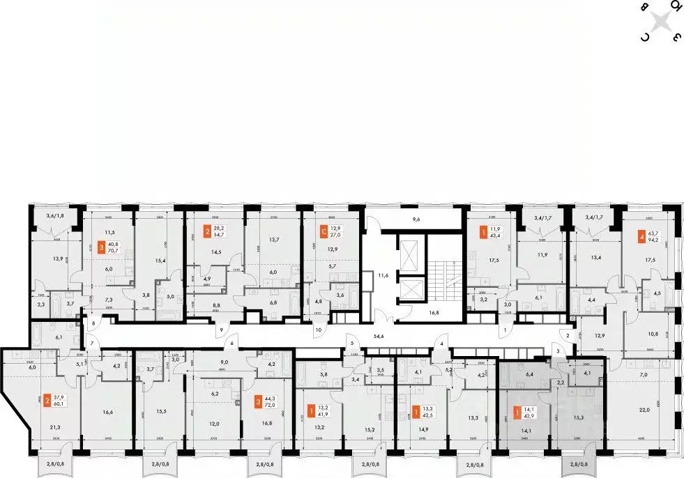 1-к кв. Нижегородская область, Нижний Новгород Черниговская ул. (42.9 ... - Фото 1