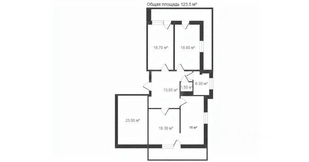 4-к кв. Тюменская область, Тюмень Фабричная ул., 9 (123.8 м) - Фото 2