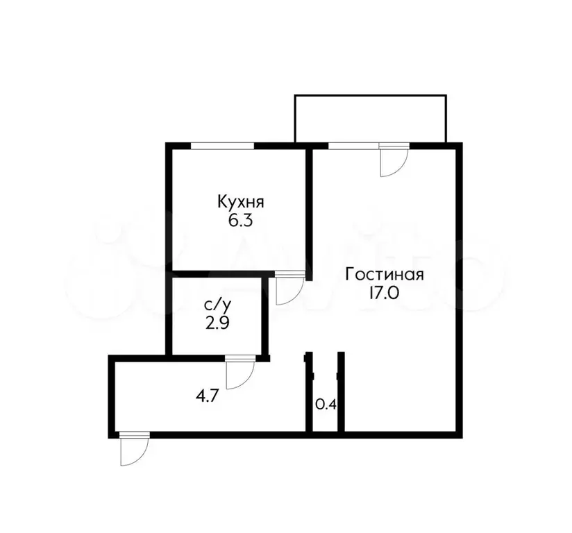 1-к. квартира, 35 м, 3/4 эт. - Фото 0