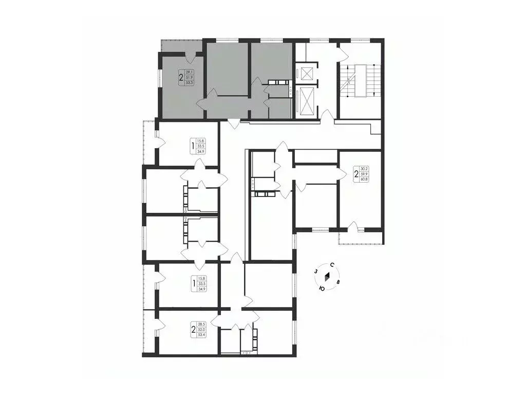 2-к кв. Воронежская область, Воронеж Первое Мая мкр, Май жилой ... - Фото 2