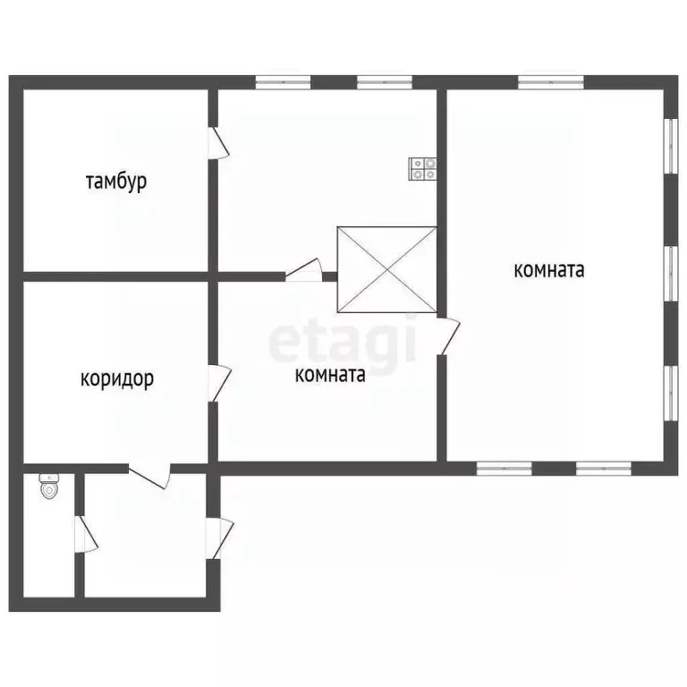 Дом в Вологодская область, Великоустюгский муниципальный округ, д. ... - Фото 1