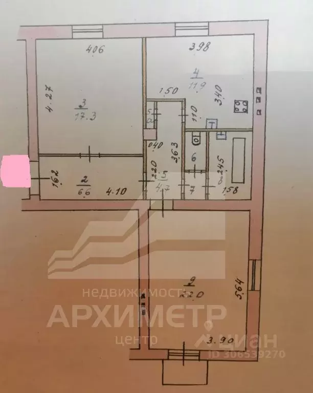 2-к кв. Курская область, Курск ул. Энгельса, 138 (68.8 м) - Фото 1