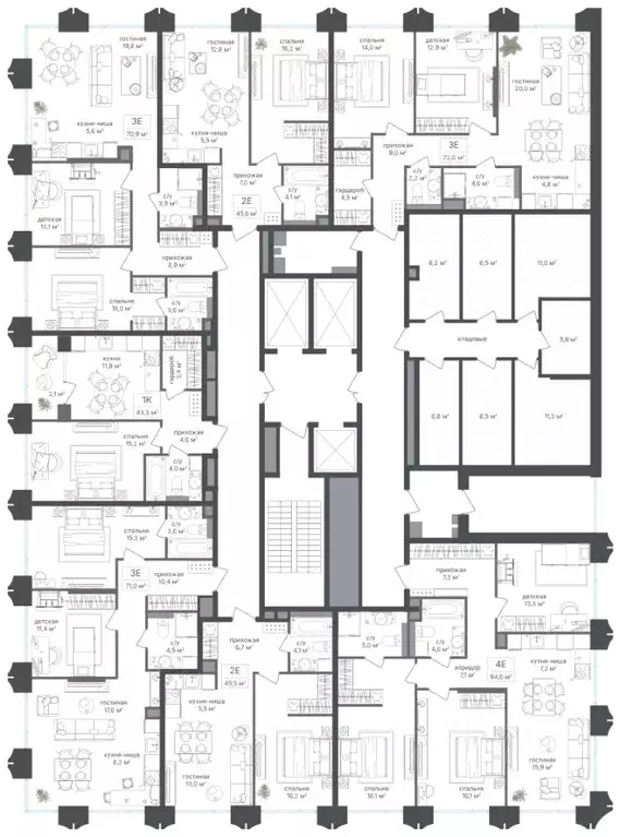 2-к кв. Москва Петровский Парк 2 жилой комплекс (71.0 м) - Фото 1