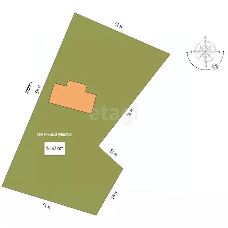 Дом в Вологодская область, д. Ермолово (Рабоче-Крестьянский сельсовет) ... - Фото 1