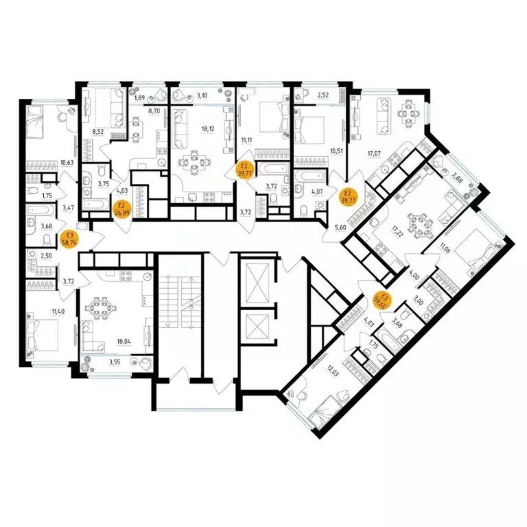 2-к кв. Рязанская область, Рязань ул. Земнухова (58.74 м) - Фото 1