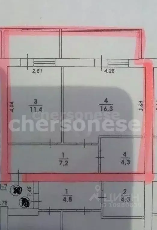 1-к кв. Севастополь ул. Руднева, 26/1 (50.0 м) - Фото 2