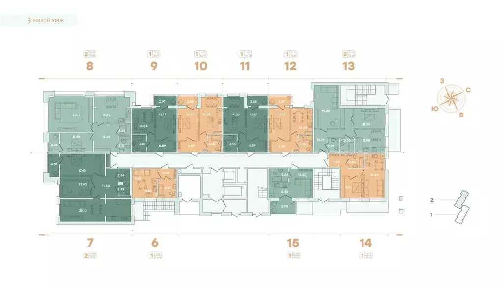 1-комнатная квартира: Иркутск, улица Петрова, 18 (40.13 м) - Фото 1