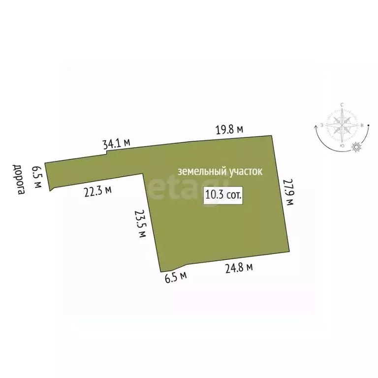 Участок в Тюменская область, Тюмень ул. Механизаторов (10.0 сот.) - Фото 1