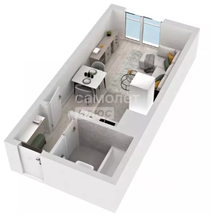 Студия Липецкая область, Липецк Инстеп. Перова жилой комплекс (26.56 ... - Фото 1