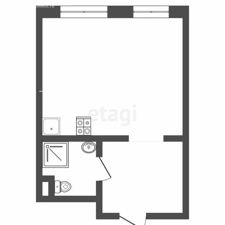 Квартира-студия: Ярославль, район Сокол, жилой комплекс Волга Парк, 4Б ... - Фото 1