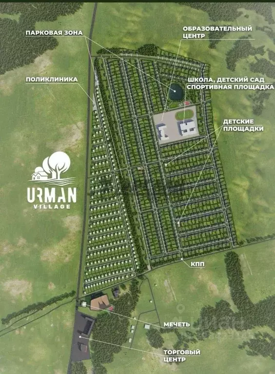 Участок в Татарстан, Лаишевский район, Сокуровское с/пос, д. Обухово  ... - Фото 1