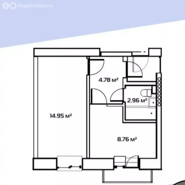 1-комнатная квартира: Морское, Виноградная улица, 6 (33 м) - Фото 2