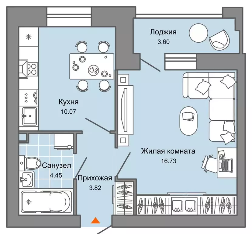 1-к кв. Ульяновская область, Ульяновск Город Новаторов жилой комплекс, ... - Фото 0