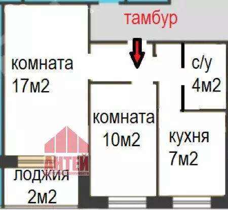 2-комнатная квартира: Нижний Новгород, улица Страж Революции, 1 (45 м) - Фото 1