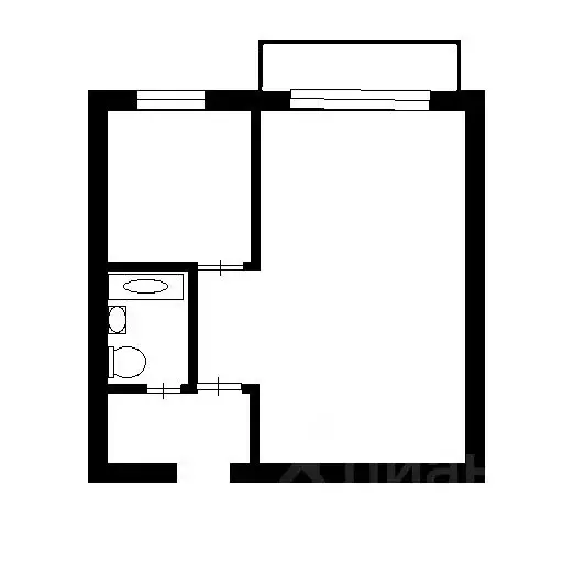 1-к кв. Москва ул. Мневники, 10К4 (35.0 м) - Фото 1