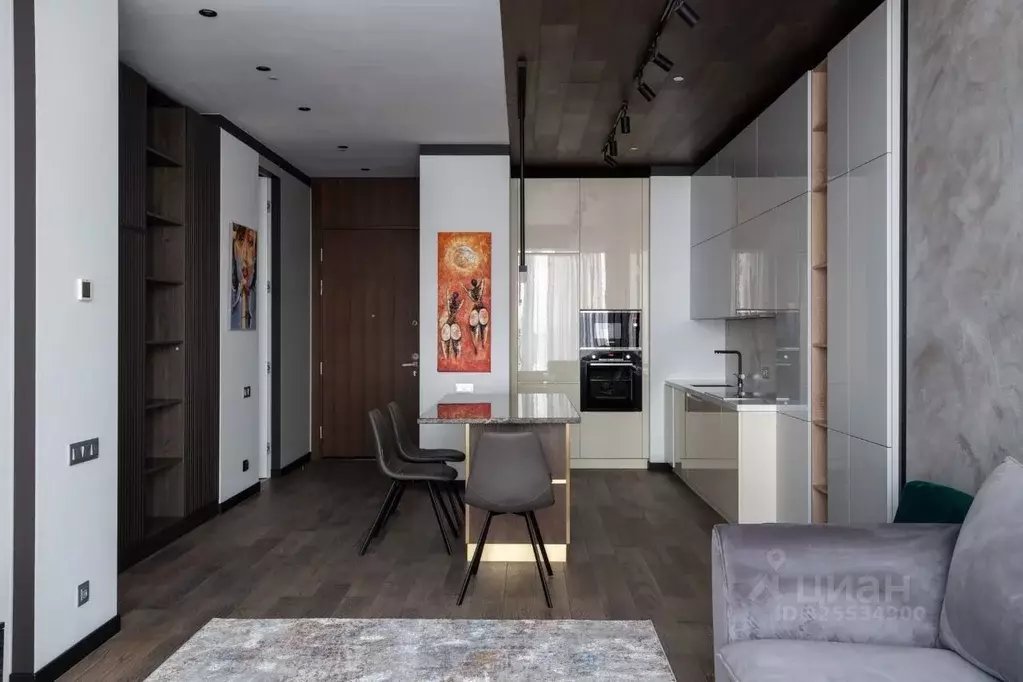 Студия Москва 1-й Красногвардейский проезд, 22с1 (49.7 м) - Фото 2