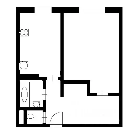 1-к кв. Санкт-Петербург просп. Луначарского, 108К1 (38.0 м) - Фото 2